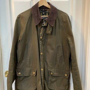 Barbour Men's Ashby Wax Jacket (Medium, Olive)